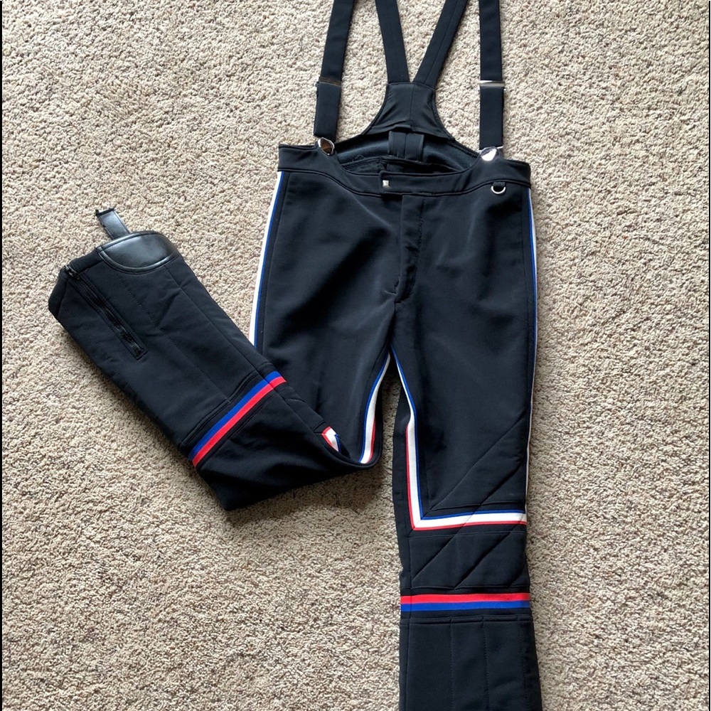 Vintage Obermeyer Unisex Wool Ski Pants Bibs 34L